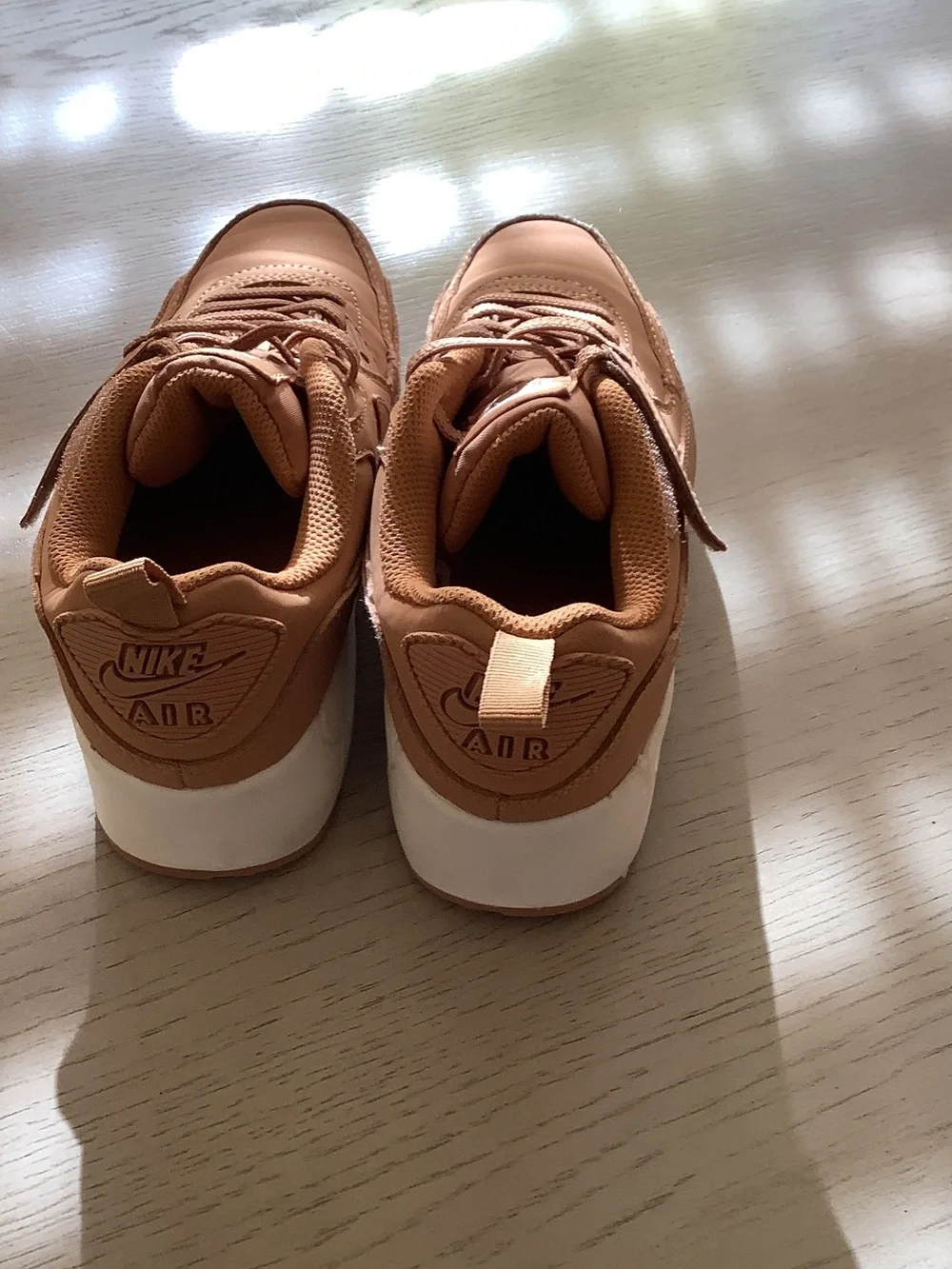 Nike Kids' Tan/Brown Sneakers with White Sole